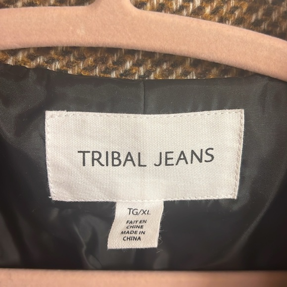 Tribal Duster Coat - Mocha - XL - Wool Blend - Picture 13 of 16